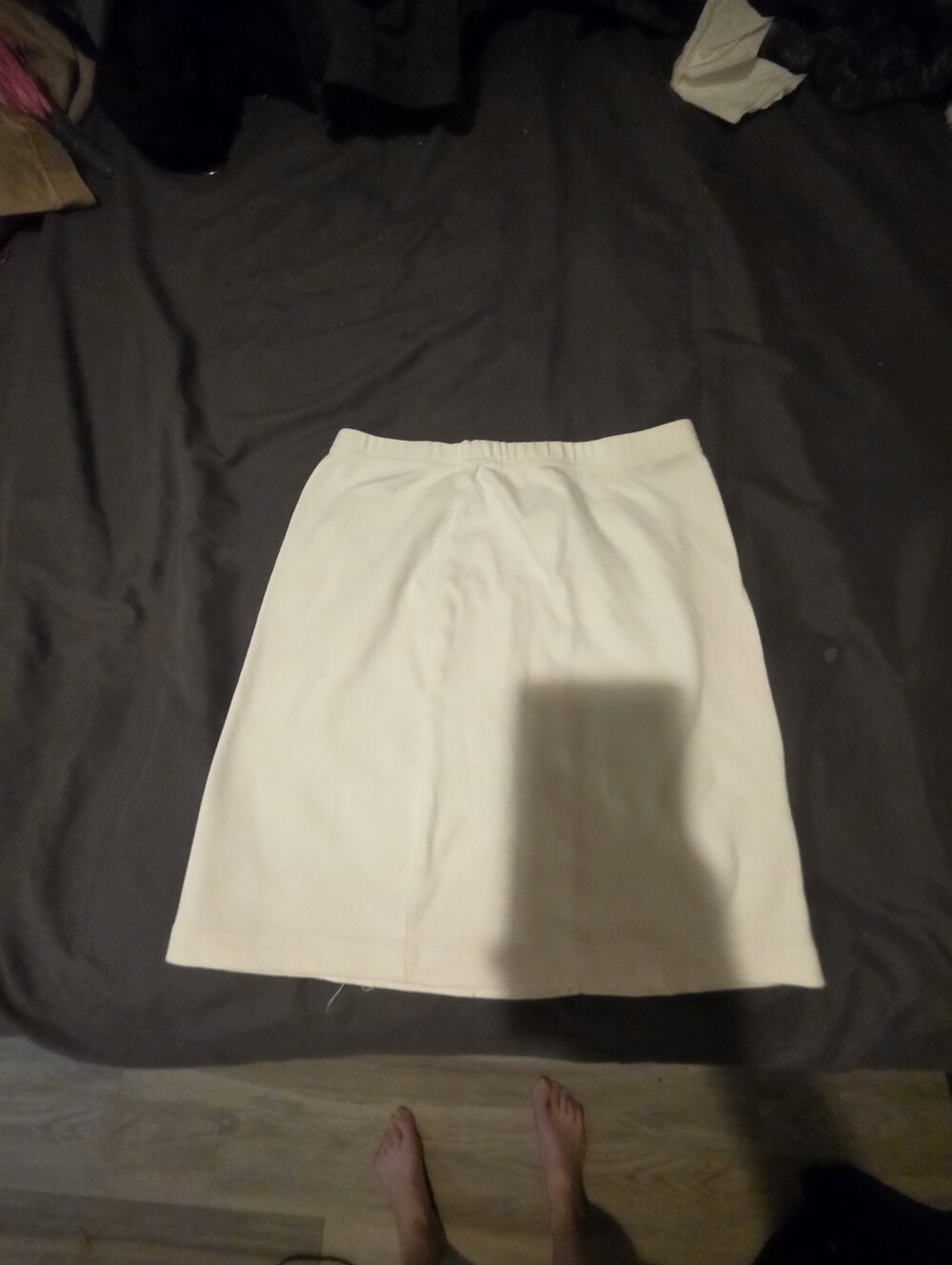 SHEIN White A-Line Skirt
